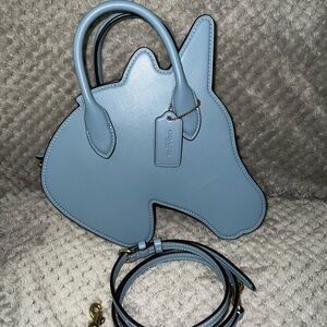 Coach Light Blue Unicorn Bag NWT